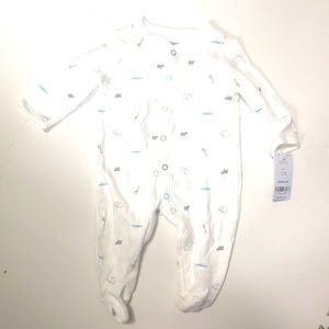 NWT 0-3M unisex footsie/pajama